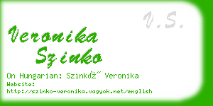 veronika szinko business card